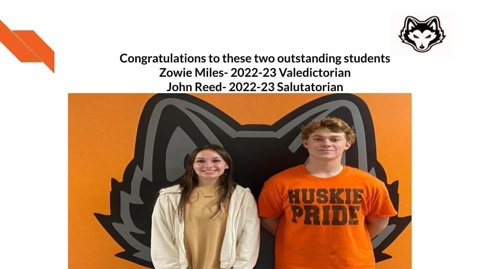 Honor Student Announcement